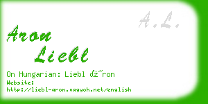 aron liebl business card